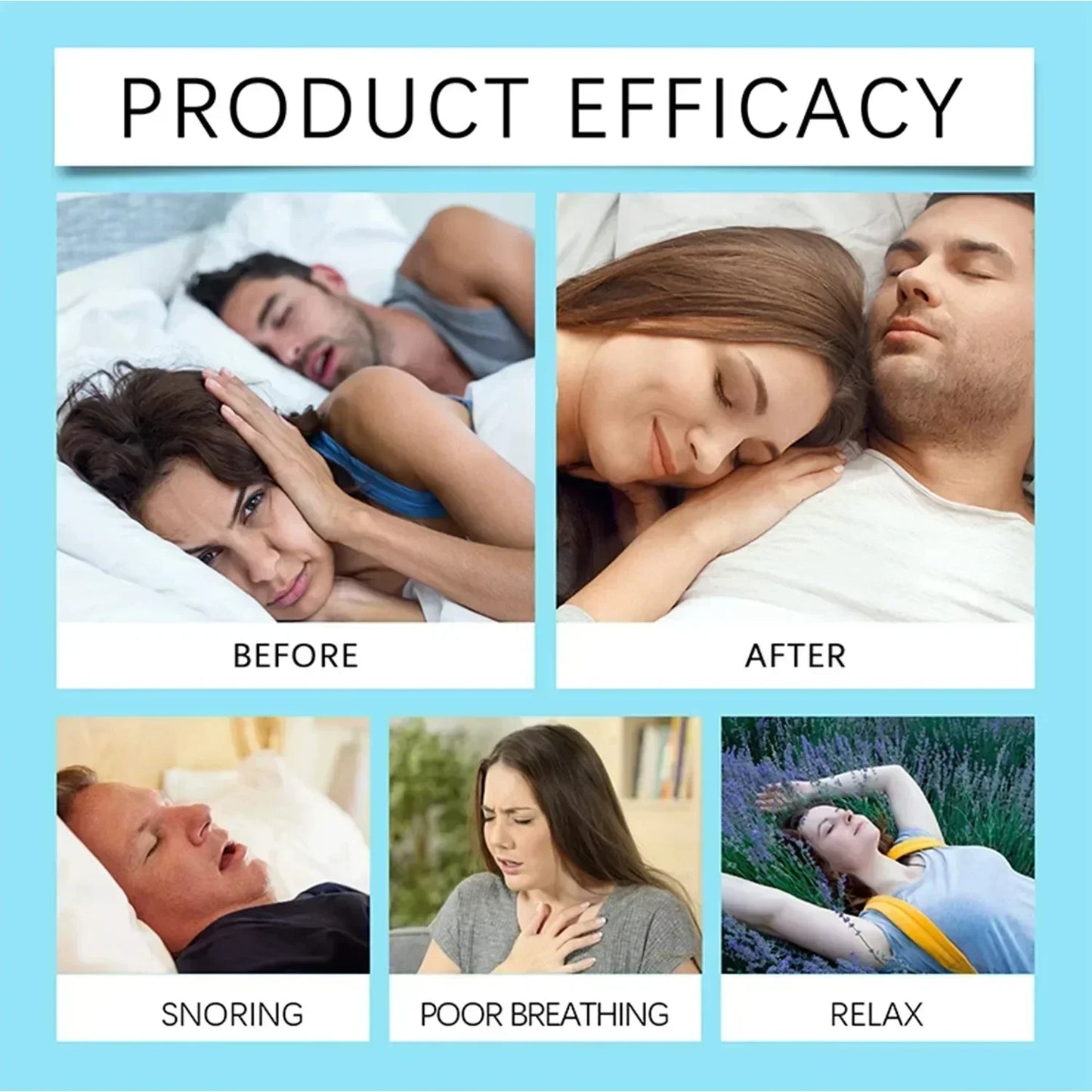 Anti Snore Nasal Dilators Starter Kit, Magnetic Nose Strips Increase Airflow, Sleep Aid & Sports Breathing Tool