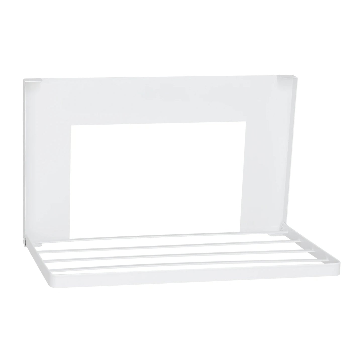 Foldable Magnetic Shelf Portable Wall Mount Magnet Rack Washing Machine Side Shelf Space Saving Storage Organizer for Laundry Room Bathroom Kitchen Fridge White