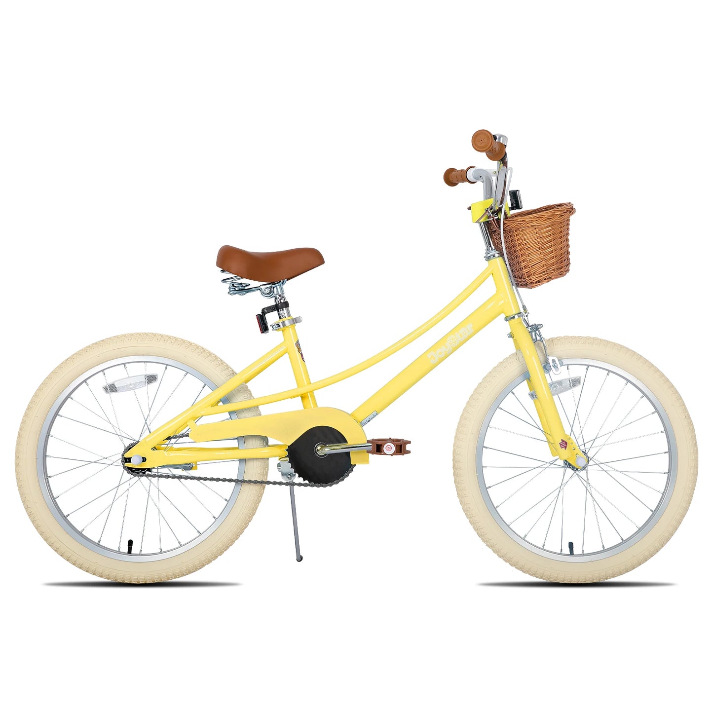 JOYSTAR 12/14/16/18/20 Girls' Bike For Children Aged 2-13, 12-16" With Training Wheels & Basket, 20 Inch With Kickstand