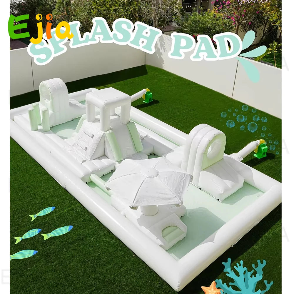 Commercial Inflatable Obstacle Course Bounce House Dry/Water Park Splash Pad Soft Play  Ball Pit Playground For Party Birthday