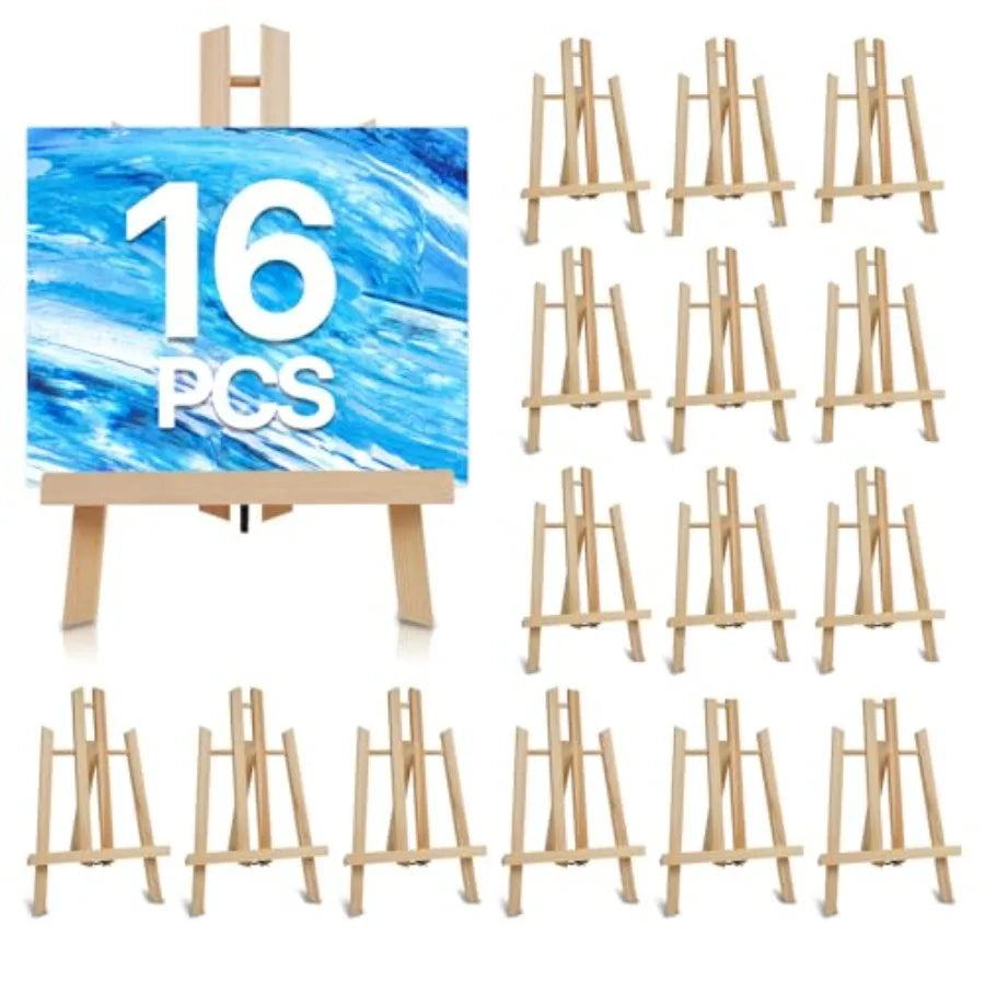Tabletop Easel, Portable A-Frame Tripod Tabletop Easel Set for Painting Party and Displaying Canvases, Photos, Display Tripod H
