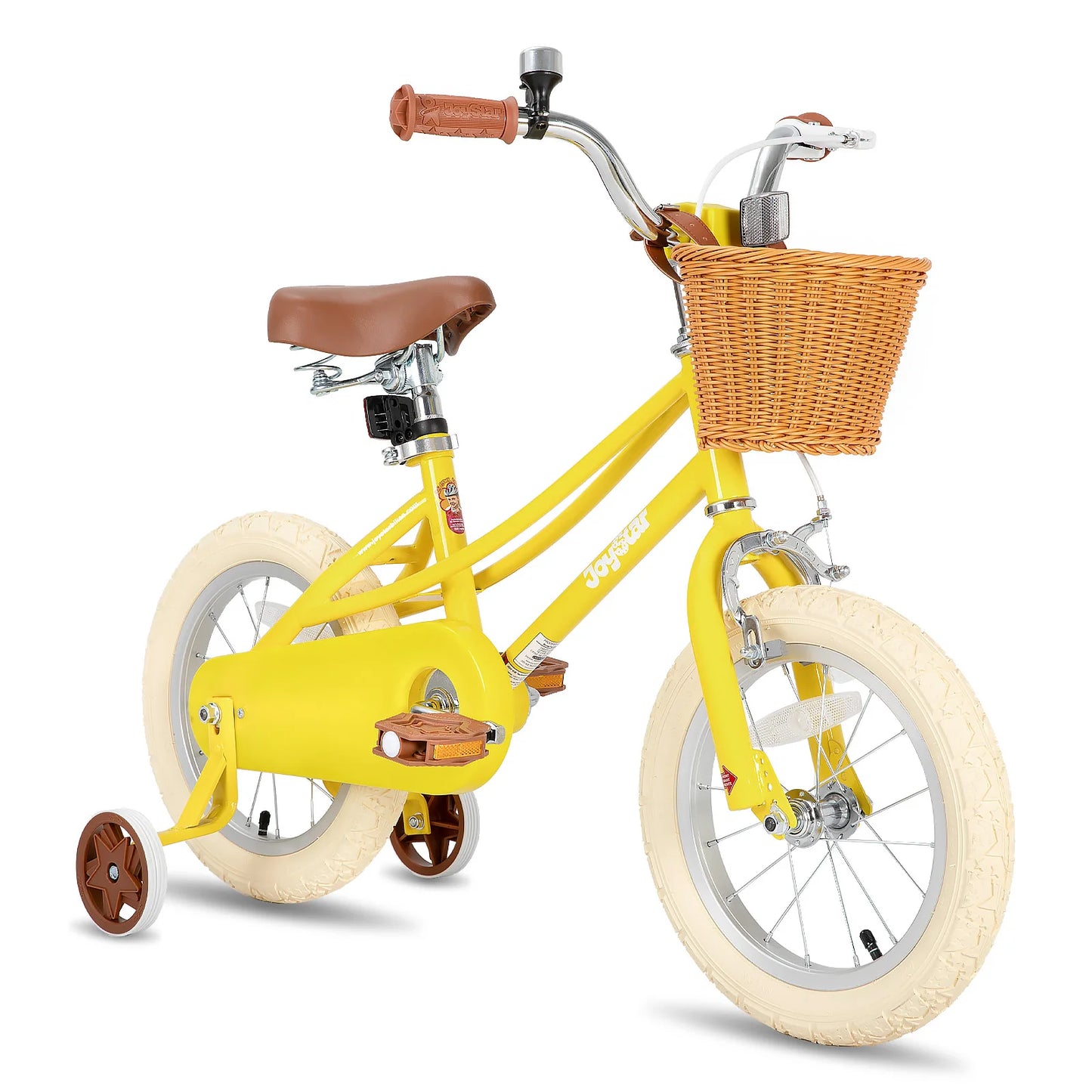 JOYSTAR 12/14/16/18/20 Girls' Bike For Children Aged 2-13, 12-16" With Training Wheels & Basket, 20 Inch With Kickstand