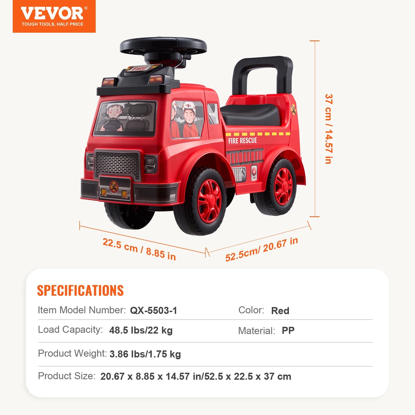 SucceBuy Ride On Push Car For Toddlers With Music Steering