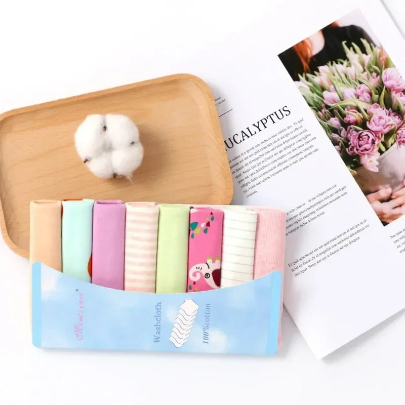 Newborn Cotton Baby Towels Set With Washcloths Premium