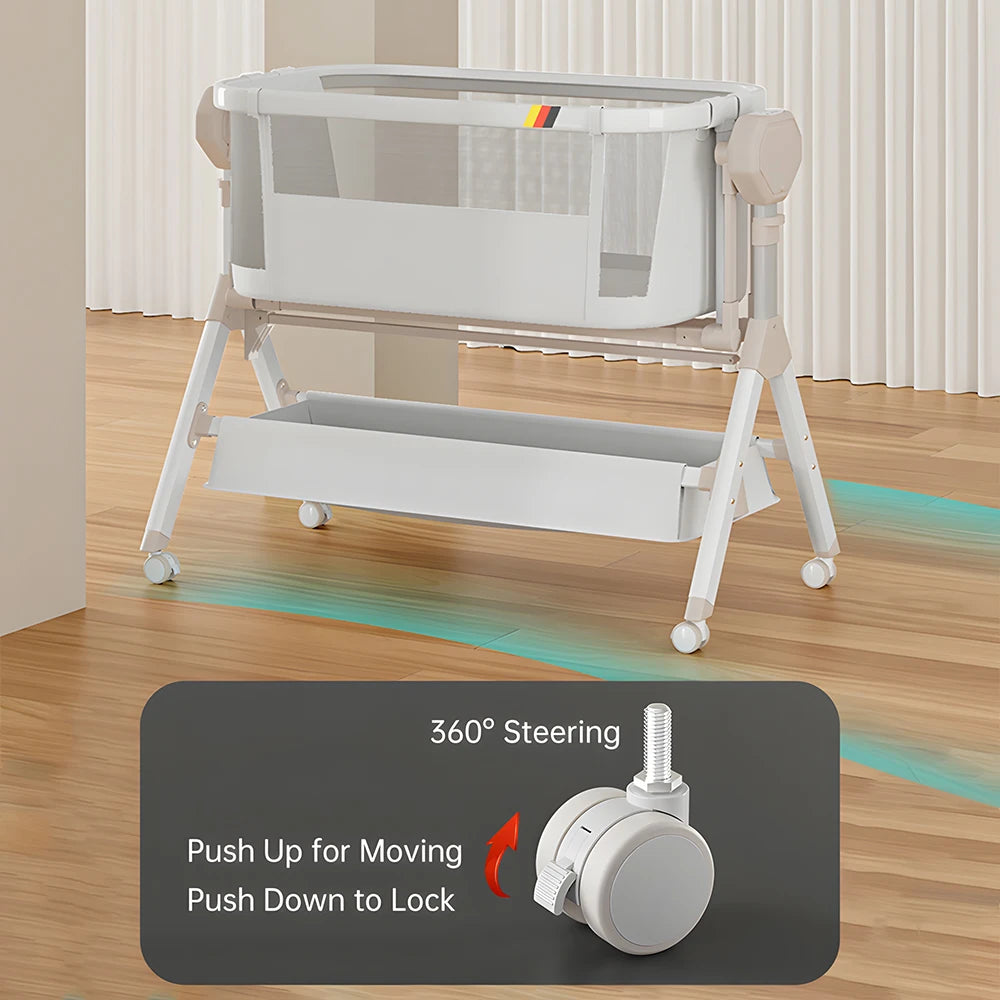 Electric Rocking Bassinet Bedside Sleeper For Newborns
