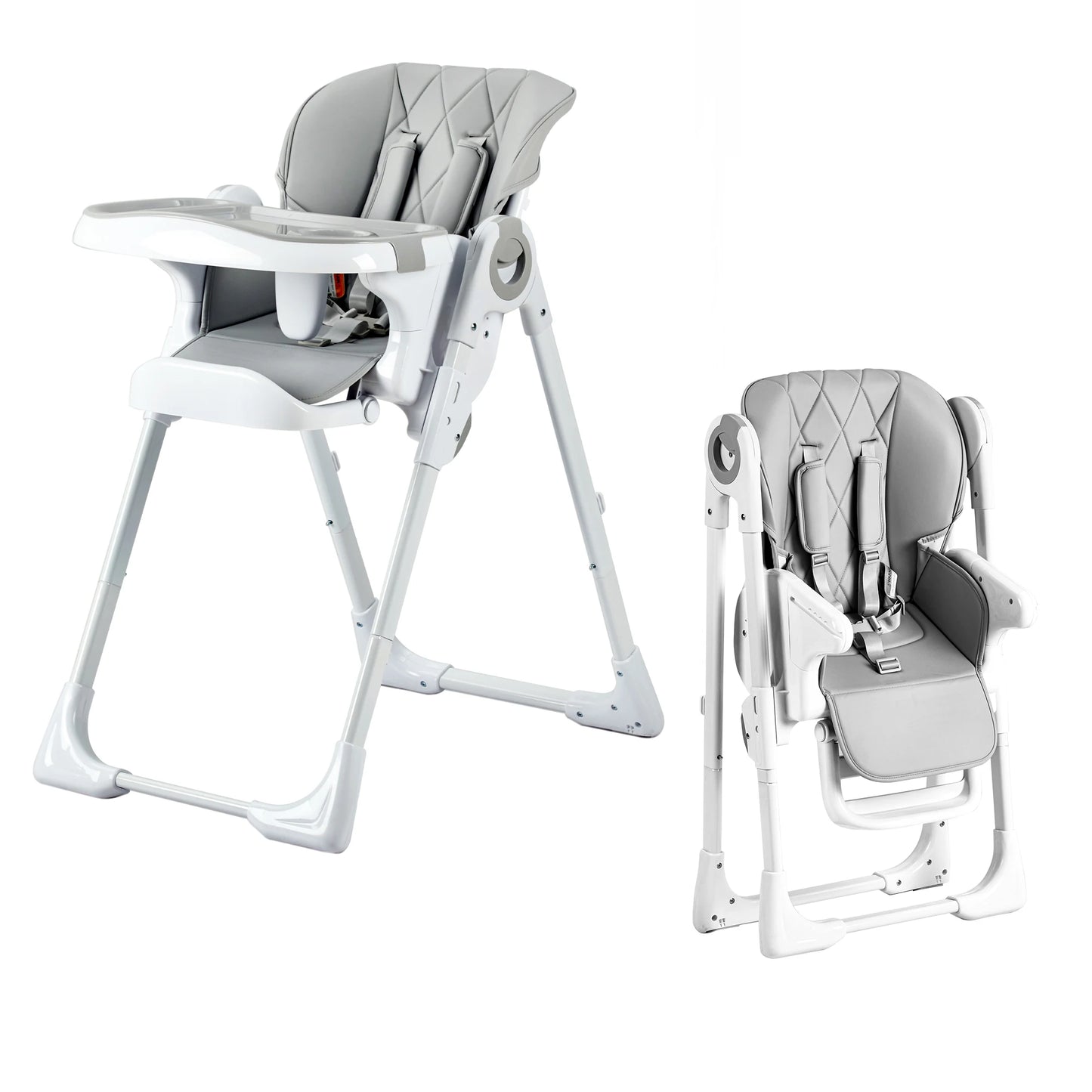 Multifunctional Baby High Chair With Adjustable Height And Recline