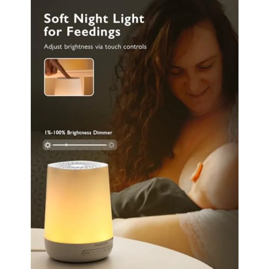 Baby Sound Machine, White Noise Machine for Baby Sleeping with Night Light, Toddler Sleep Trainer 34 Soothing Sleep Sounds, Tim