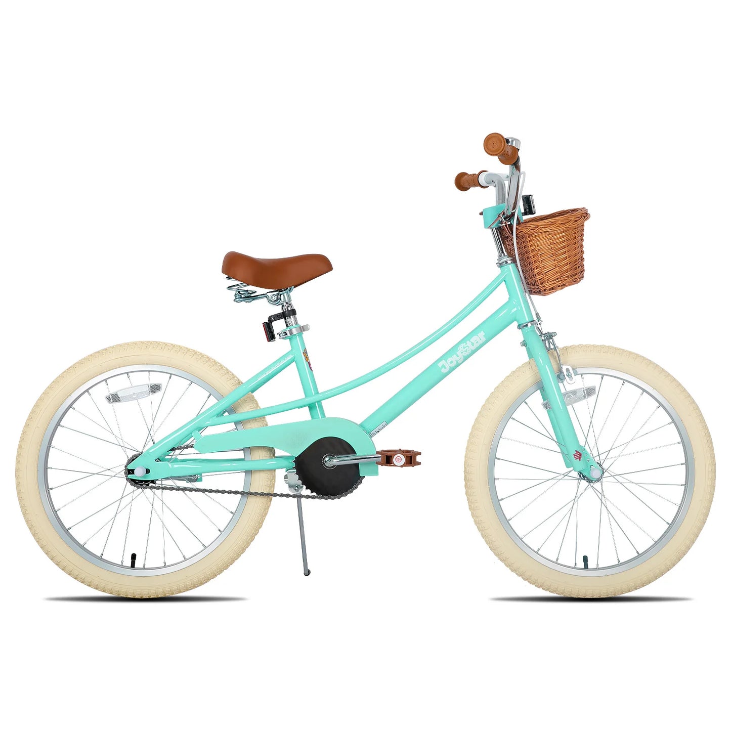 JOYSTAR 12/14/16/18/20 Girls' Bike For Children Aged 2-13, 12-16" With Training Wheels & Basket, 20 Inch With Kickstand