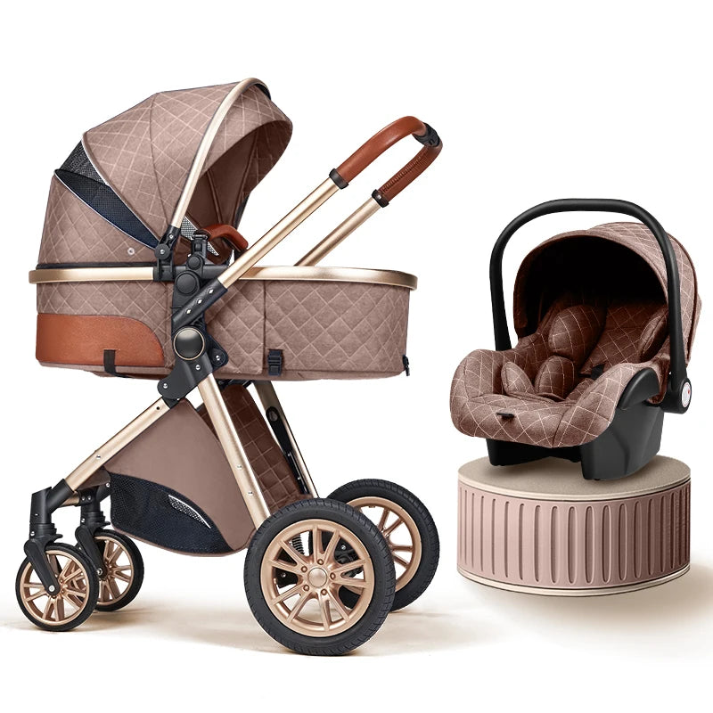 B.Childhood 3 In 1 Foldable Baby Stroller With Infant Carrier