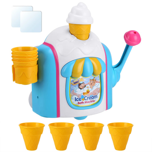 Bath Toys Bubble Ice Cream Bath Machine Toy Candy Color Bathtub Toys for Girls Boys Holiday Birthday Shower Gifts