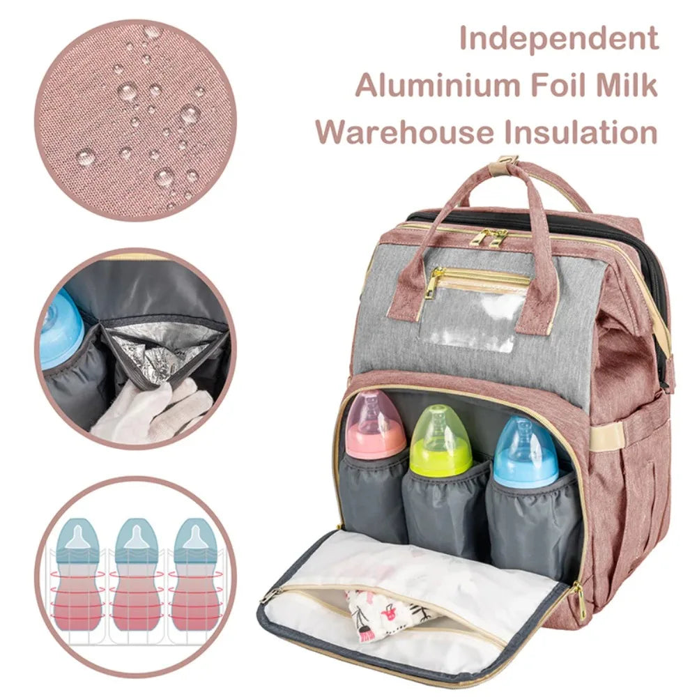 Diaper Bag Backpack with Changing Station Baby Bags for Girls Boys New Mom Gifts Pañaleras Para Bebe Baby Girl Newborn Essentials Must Haves Baby Shower Gifts Baby Registry