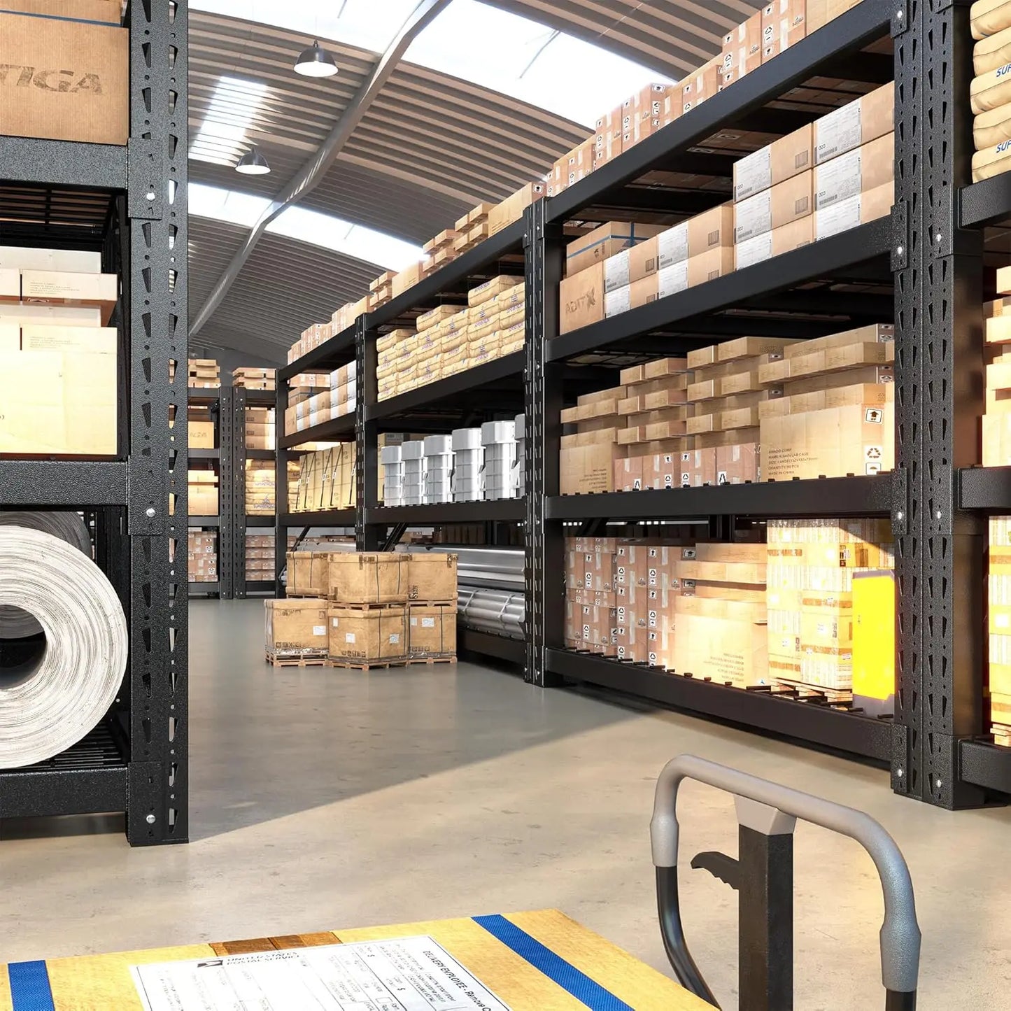 11000LBS 4-Tier Adjustable Metal Garage Shelving Heavy Duty Storage Shelf Basement Warehouse 72"H×60"W×24"D, Custom