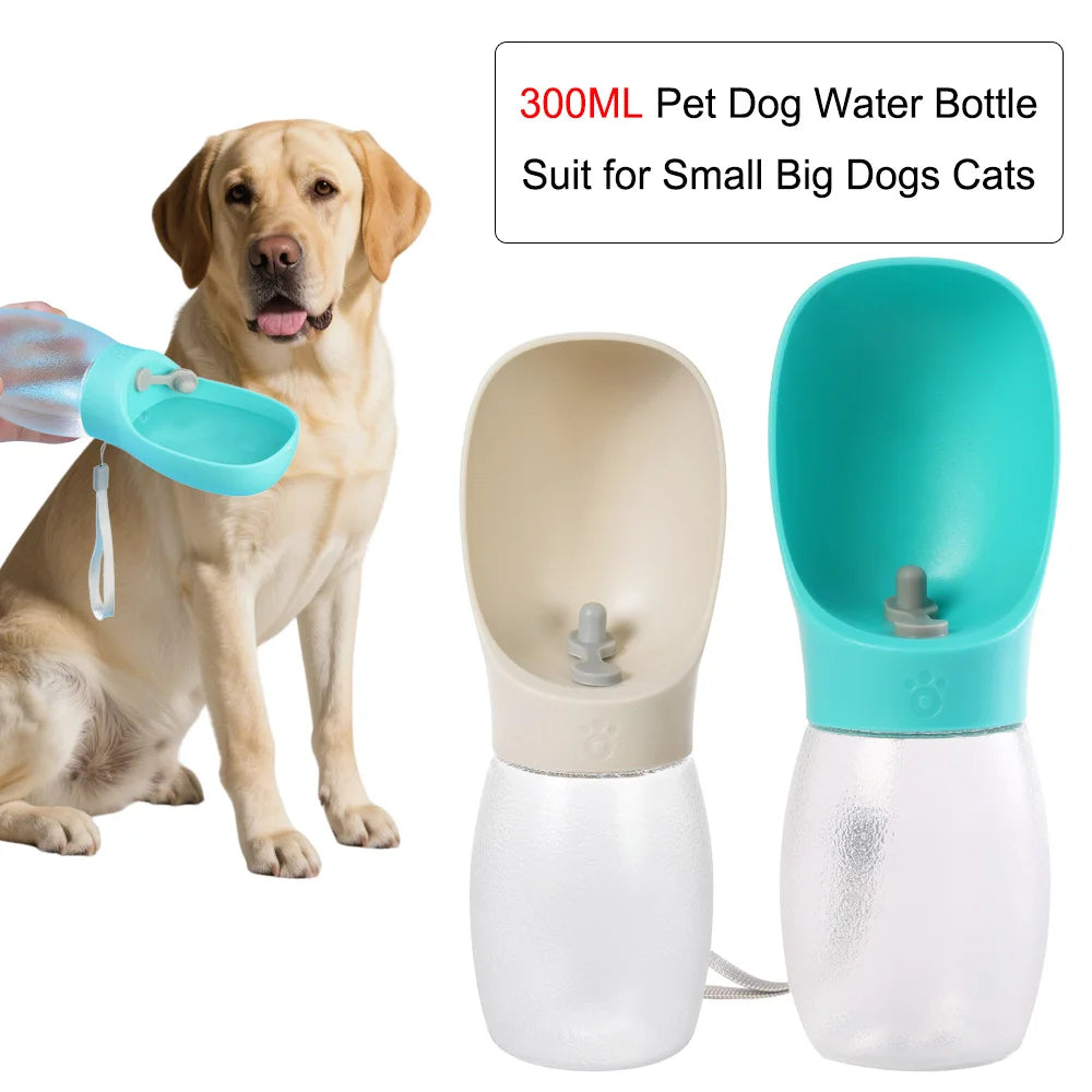 Holapet 300ml Pet Water Bottle For Dogs Cats Hiking Travel