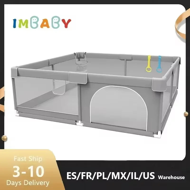 IMBABY Baby Playpen Corralito Playground With Safety Barrier Fence