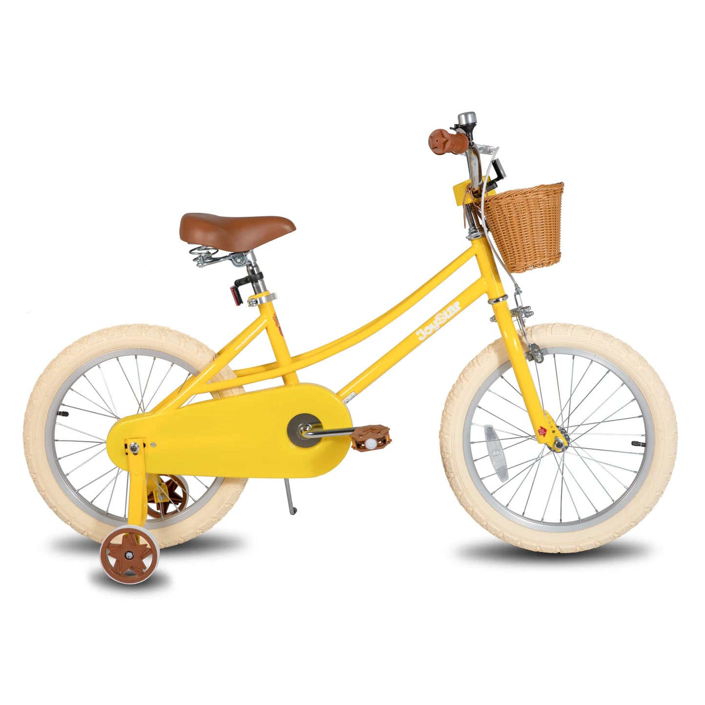 JOYSTAR 12/14/16/18/20 Girls' Bike For Children Aged 2-13, 12-16" With Training Wheels & Basket, 20 Inch With Kickstand