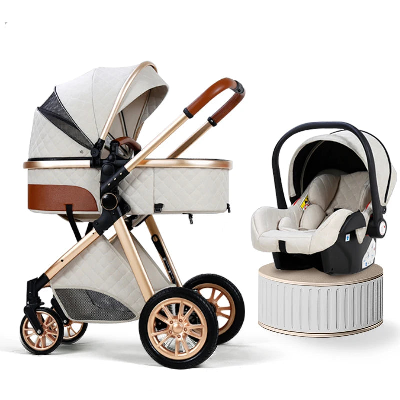 B.Childhood 3 In 1 Foldable Baby Stroller With Infant Carrier