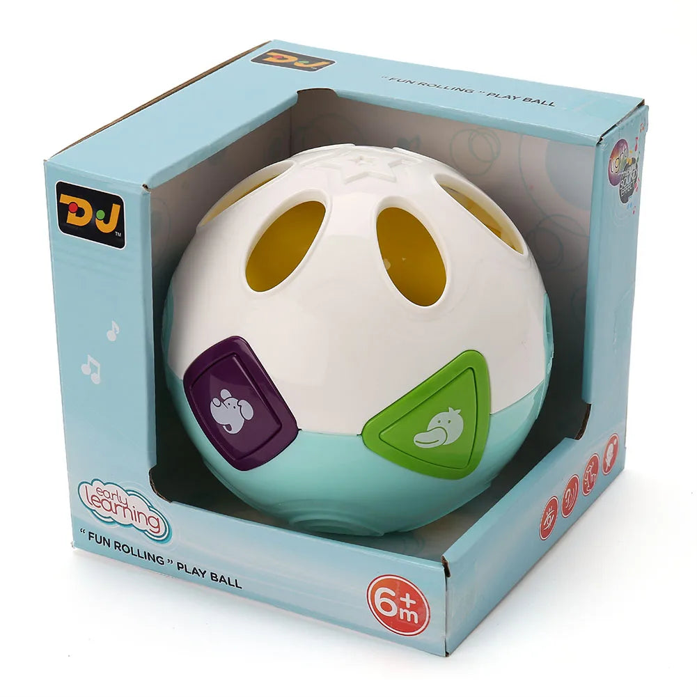 Baby Musical Crawling Learning Ball, 5in Interactive Baby Ball Toy for Toddlers, Infant Christmas Gifts for Kids Birthday Gifts