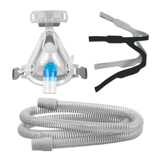 Mask for Apnea CPAP Auto Breathing Machine Sleep Nasal Full Face Mask with Headgear Anti Snoring Respirator Accessories